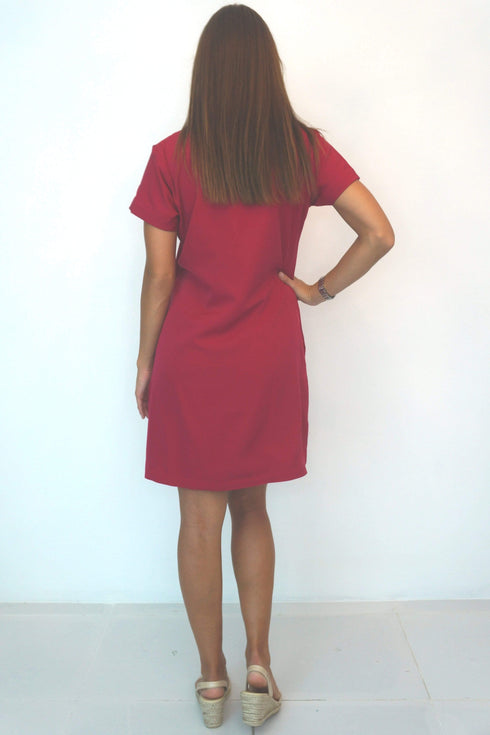 Dress The R Mini Anywhere Dress - Classic Raspberry dubai outfit dress brunch fashion mums
