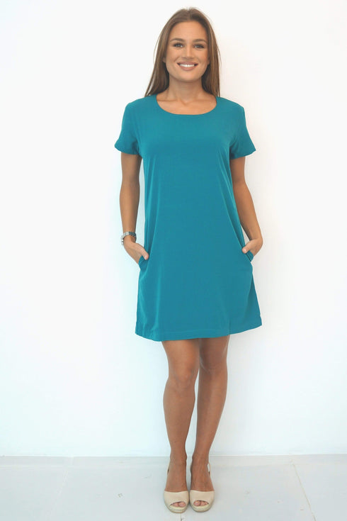 Dress The R Mini Anywhere Dress - Classic Teal dubai outfit dress brunch fashion mums