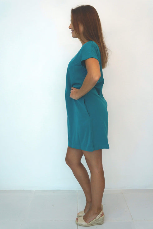 Dress The R Mini Anywhere Dress - Classic Teal dubai outfit dress brunch fashion mums