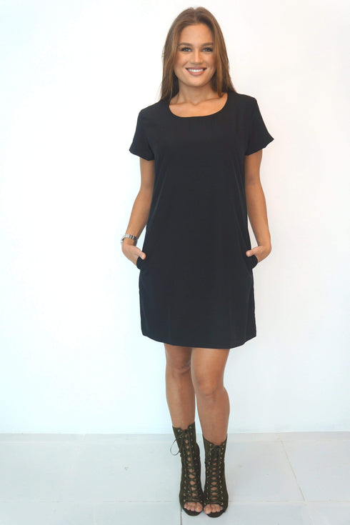 Dress The R Mini Anywhere Dress - Midnight Black dubai outfit dress brunch fashion mums