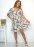 Dress The  Short Wrap Dress - Tropical Lemonade dubai outfit dress brunch fashion mums