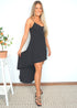 Dress The Strappy Cape Dress - Black dubai outfit dress brunch fashion mums