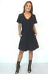 Dress The V Anywhere Dress - Midnight Black dubai outfit dress brunch fashion mums