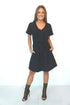 Dress The V Anywhere Dress - Midnight Black dubai outfit dress brunch fashion mums