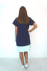 Dress The V Anywhere Dress - Perfect Navy, Aqua Colour Block dubai outfit dress brunch fashion mums
