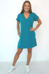 Dress The V Mini Anywhere Dress - Classic Teal dubai outfit dress brunch fashion mums