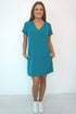 Dress The V Mini Anywhere Dress - Classic Teal dubai outfit dress brunch fashion mums