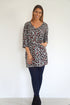 Dress The V Mini Anywhere Dress - Grey & Maroon Animal dubai outfit dress brunch fashion mums