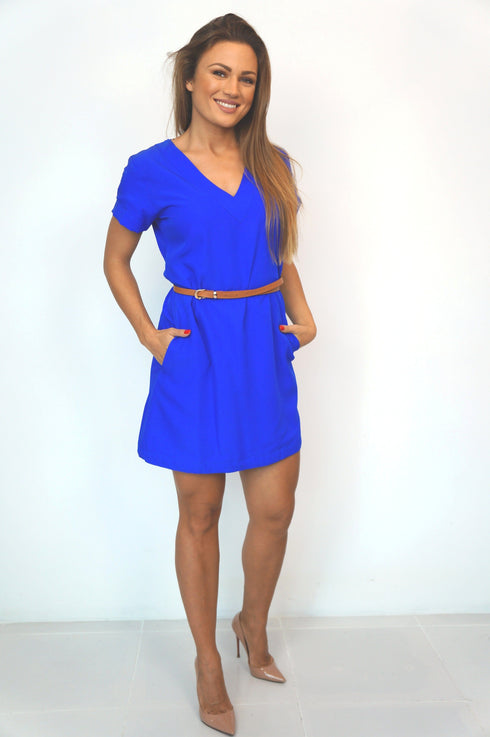 Dress The V Mini Anywhere Dress - Royal Blue dubai outfit dress brunch fashion mums