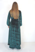 Dress The Velvet Maxi Wrap Dress - Green Velvet dubai outfit dress brunch fashion mums