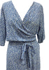 Dress XL The Wrap Dress - Cobalt Bouquet dubai outfit dress brunch fashion mums