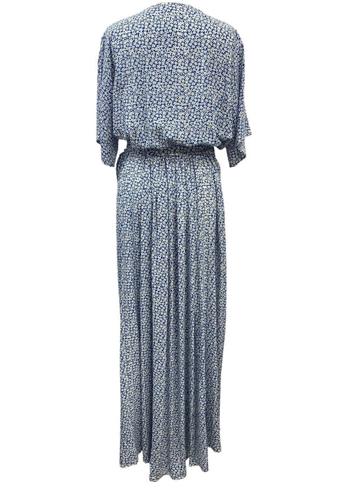 Dress XL The Wrap Dress - Cobalt Bouquet dubai outfit dress brunch fashion mums