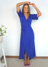 Dress The Wrap Dress - Dark Royal Blue dubai outfit dress brunch fashion mums