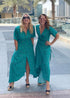 Dress The Wrap Dress - Emerald Leopard dubai outfit dress brunch fashion mums