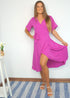 Dress The Wrap Dress - Midi - Candy Purple dubai outfit dress brunch fashion mums