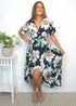 Dress The Wrap Dress - Navy Garden dubai outfit dress brunch fashion mums