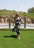 Dress The Wrap Dress - Navy Garden dubai outfit dress brunch fashion mums