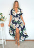 Dress The Wrap Dress - Navy Garden dubai outfit dress brunch fashion mums