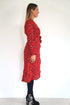 Dress The Wrap Dress - Red Animal dubai outfit dress brunch fashion mums