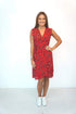 Dress The Wrap Dress - Red Animal dubai outfit dress brunch fashion mums