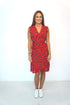 Dress The Wrap Dress - Red Animal dubai outfit dress brunch fashion mums
