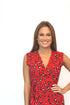 Dress The Wrap Dress - Red Animal dubai outfit dress brunch fashion mums
