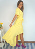 Dress The Wrap Dress - Summer Yellow dubai outfit dress brunch fashion mums