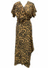 Dress L The Wrap Dress w/ Cap Sleeves - Perfect Leopard dubai outfit dress brunch fashion mums