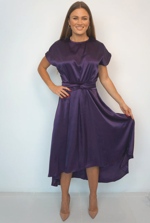 Dresses The Evening Dress - Evening Cadbury Satin dubai outfit dress brunch fashion mums