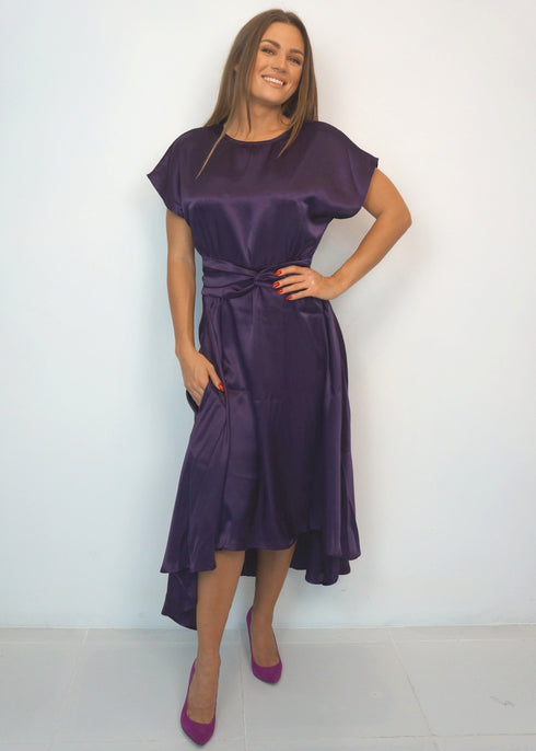 Dresses The Evening Dress - Evening Cadbury Satin dubai outfit dress brunch fashion mums