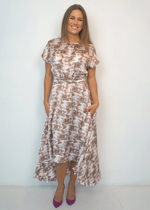 Dresses The Evening Dress - Platinum Snake dubai outfit dress brunch fashion mums