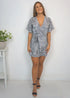 Dresses The Flirty Wrap Dress - Checkered Nights Satin dubai outfit dress brunch fashion mums