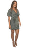 Dresses The Flirty Wrap Dress - Olive Martinis Satin dubai outfit dress brunch fashion mums