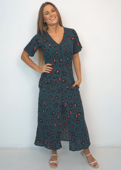 Dresses The Helen Dress - Forest Leopard dubai outfit dress brunch fashion mums