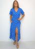 Dresses The Helen Dress | Royal Blue Polka dubai outfit dress brunch fashion mums