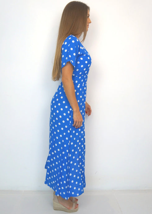 Dresses The Helen Dress | Royal Blue Polka dubai outfit dress brunch fashion mums