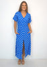 Dresses The Helen Dress | Royal Blue Polka dubai outfit dress brunch fashion mums