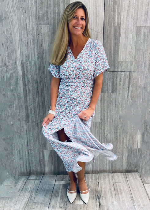 Dresses The Helen Dress - Summertime Tulips dubai outfit dress brunch fashion mums