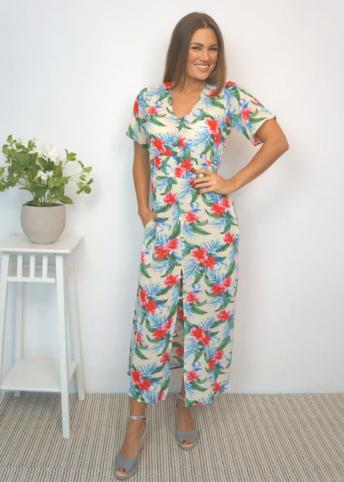 Dresses The Helen Dress - Tropical Lemonade dubai outfit dress brunch fashion mums