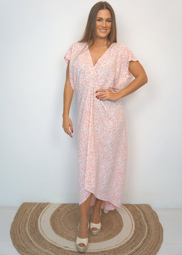 Dresses One size The Kate Maxi Dress - Iced Coral dubai outfit dress brunch fashion mums