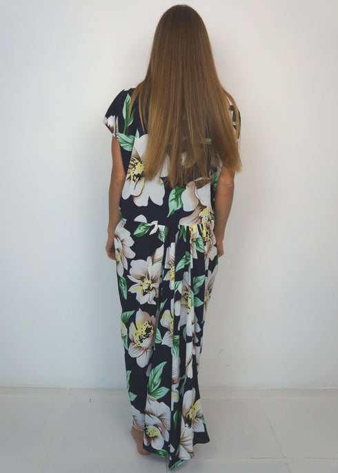 Dresses One size The Kate Maxi Dress - Navy Floral dubai outfit dress brunch fashion mums