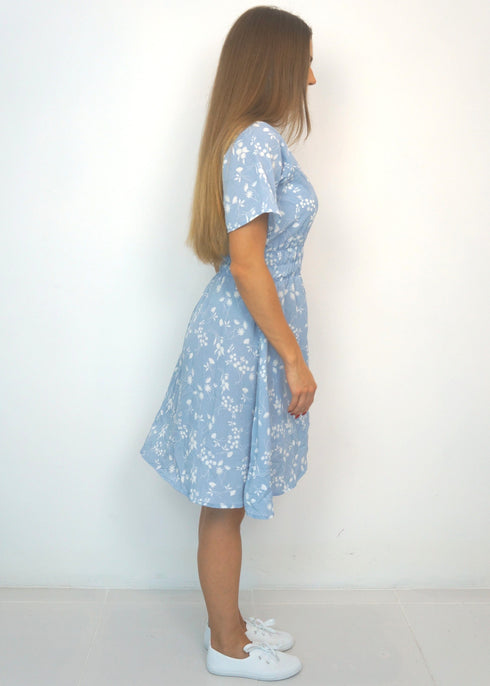 Dresses The Short Helen Dress - Blue Sky Thinking dubai outfit dress brunch fashion mums