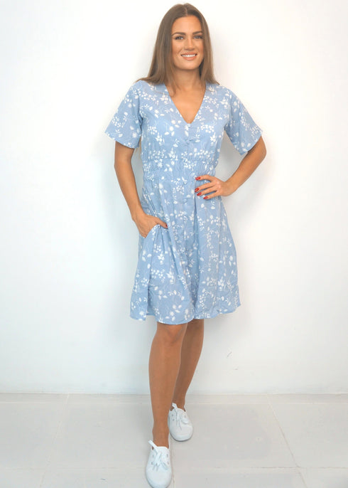 Dresses The Short Helen Dress - Blue Sky Thinking dubai outfit dress brunch fashion mums