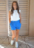 Shorts The Chill Shorts - Royal Blue Polka dubai outfit dress brunch fashion mums