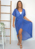 The Beach Wrap Dress - Sky Splash dubai outfit dress brunch fashion mums