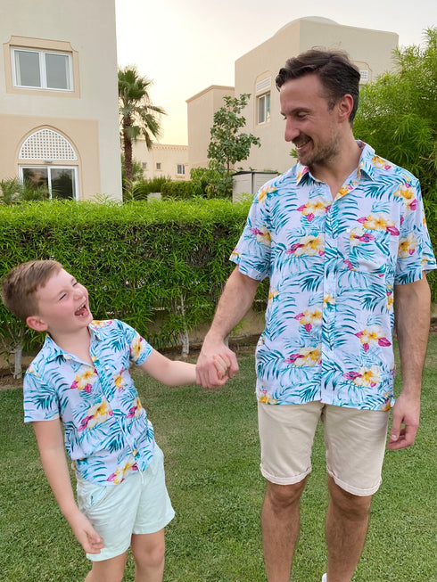 The Boy's Casual Shirt - Hibiscus Green dubai outfit dress brunch fashion mums