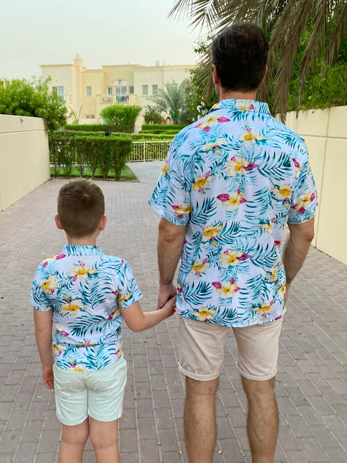 The Boy's Casual Shirt - Hibiscus Green dubai outfit dress brunch fashion mums