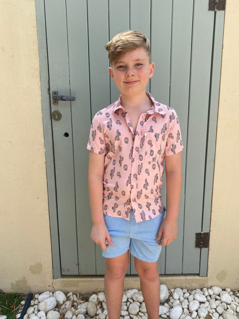The Boy's Casual Shirt - Pink Cactus dubai outfit dress brunch fashion mums