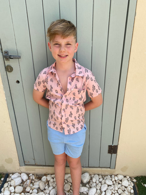 The Boy's Casual Shirt - Pink Cactus dubai outfit dress brunch fashion mums