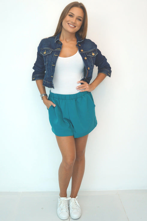The Chill Shorts - Classic Teal dubai outfit dress brunch fashion mums
